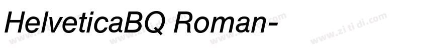 HelveticaBQ Roman字体转换